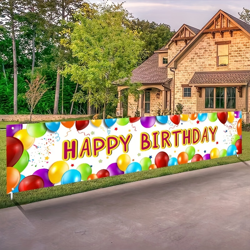 Photography Prompt - 생일 배너 생일 축하 표지판 풍선