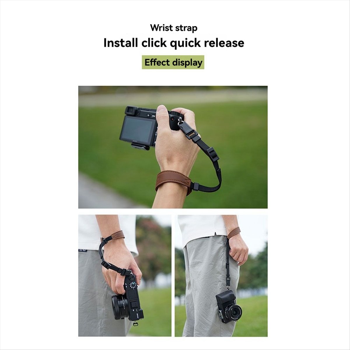 Camera Wrist Strap - ABAN 퀵 릴리스 카메라 커넥터 버클