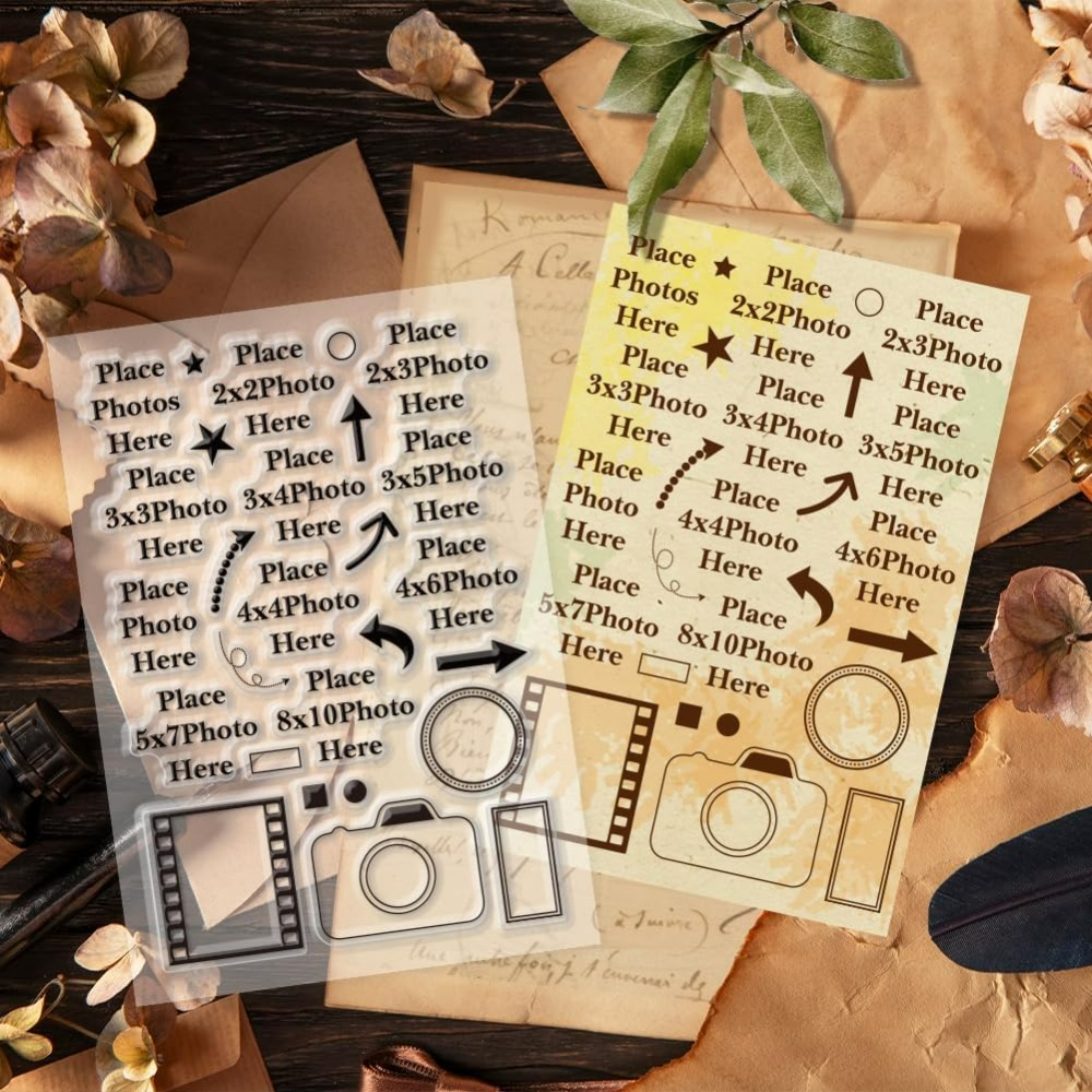 여기 사진을 넣으세요 클리어 스탬프 화살표 실리콘 카메 - Photographic Memory 리뷰 및 가격
