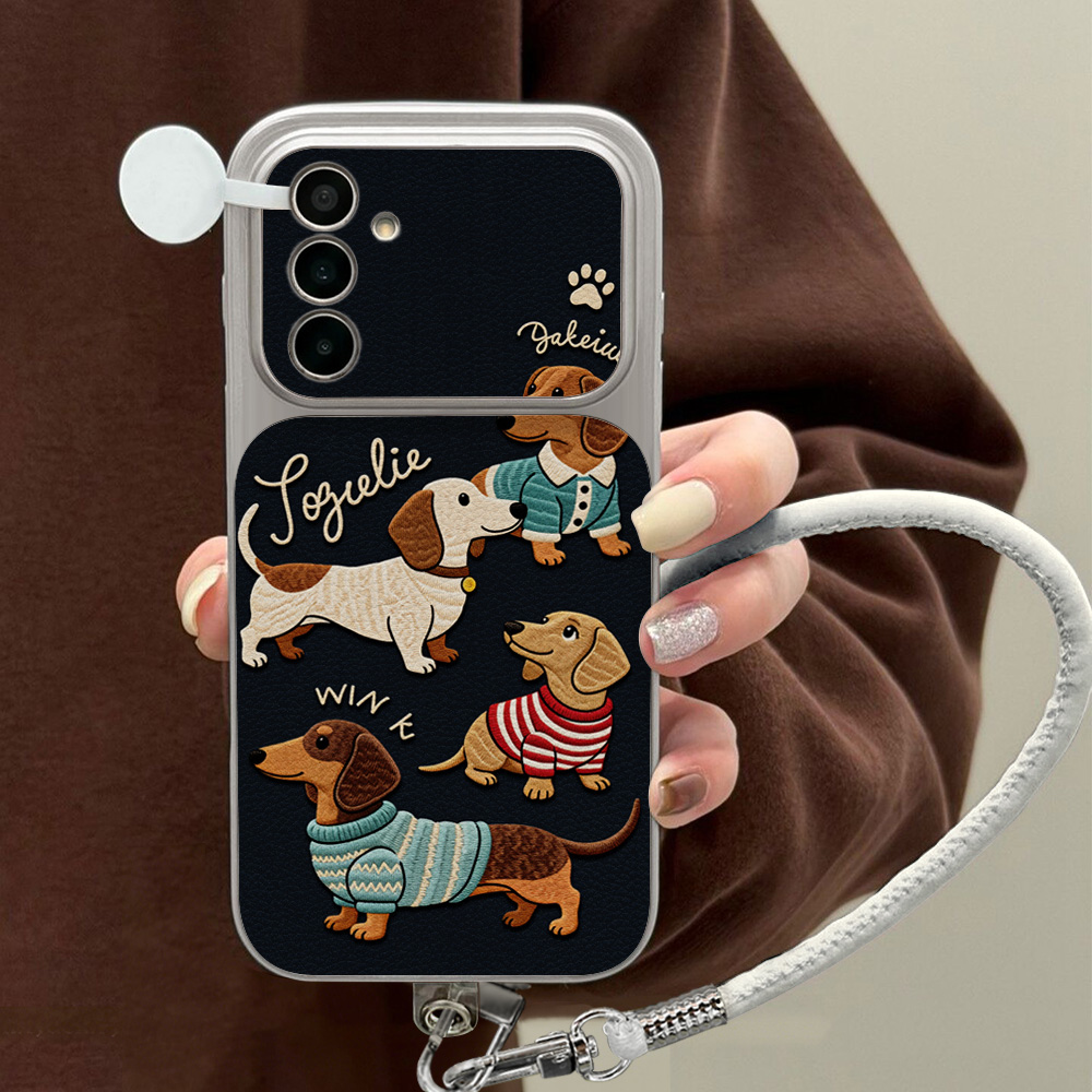 만화 닥스훈트 휴대폰 케이스 삼성 A56 A55 A57 - Camera Wrist Strap 리뷰 및 가격