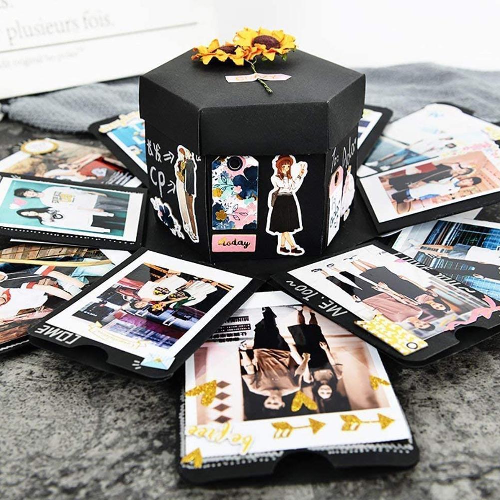 사진 앨범 상자 DIY 스크랩북 사랑스러운 깜짝 폭발  - Photographic Memory 리뷰 및 가격