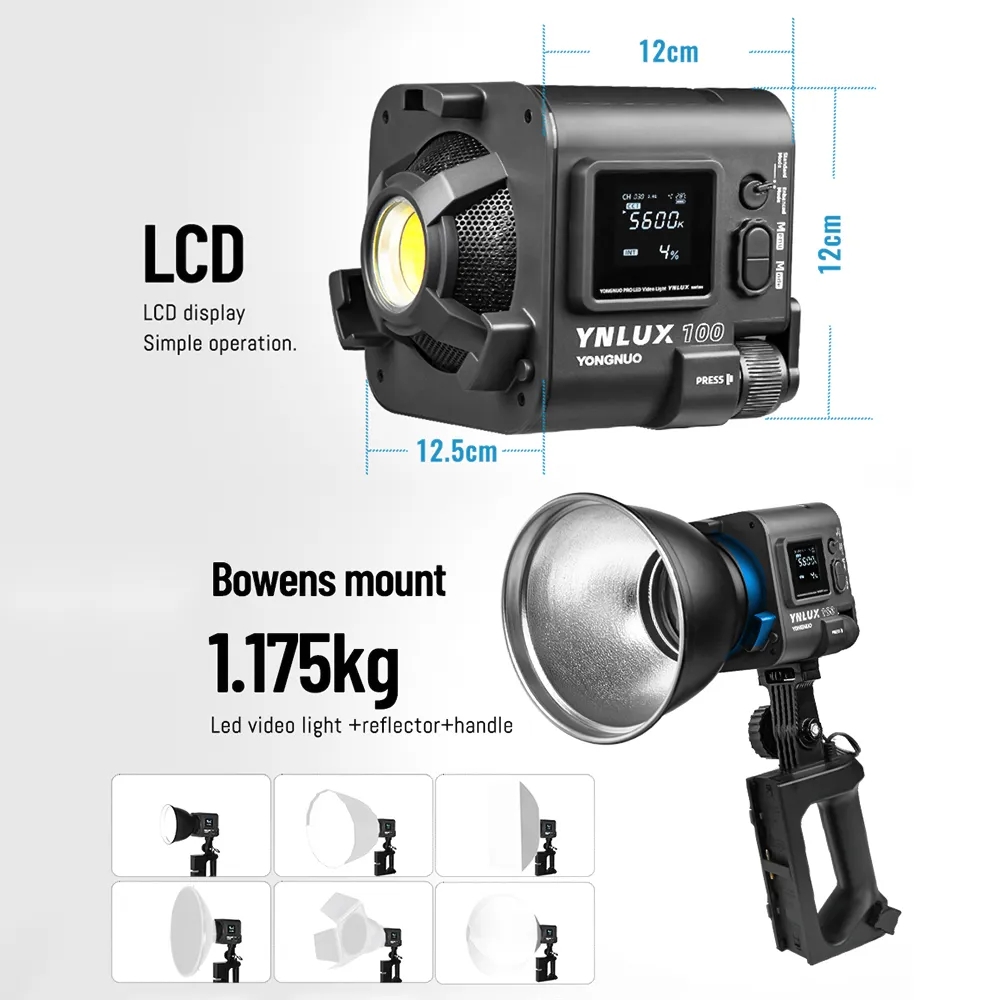 용누오 YNLUX100 100W 3200K-5600K  - Photography Videos Free 리뷰 및 가격