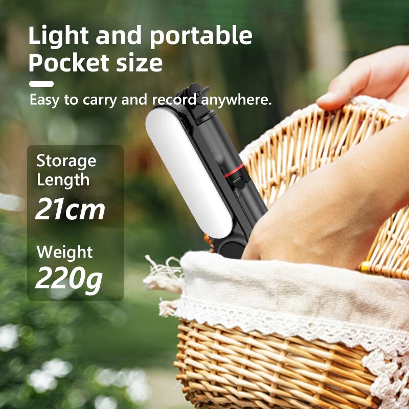 휴대용 미니 360도 회전 셀카봉 삼각대 LED 조명  - Photography Basics 리뷰 및 가격