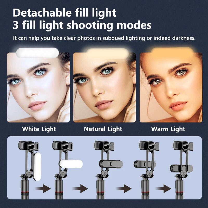 휴대용 미니 360도 회전 셀카봉 삼각대 LED 조명  - Photography Basics 리뷰 및 가격