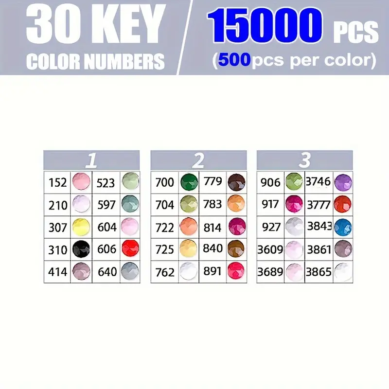 30가지 생생한 색상의 다이아몬드 페인팅 키트(각각 5 - Photography Design 리뷰 및 가격