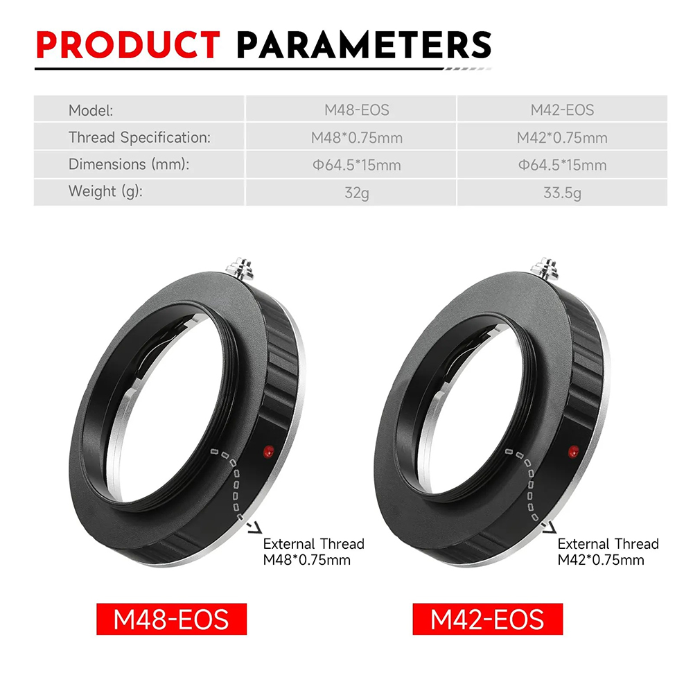 EYSDON M42/M48-EOS 카메라 렌즈 어댑터  - Lens Adapter Ring 리뷰 및 가격