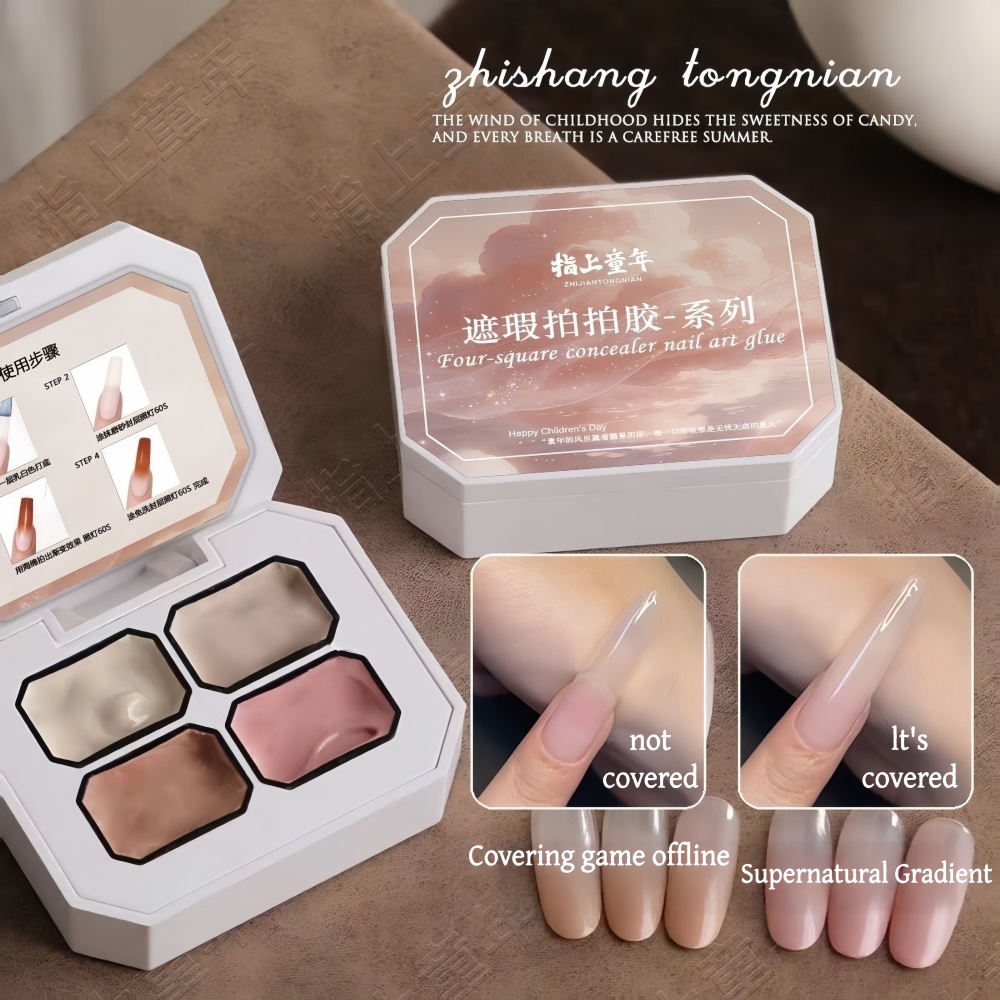 4가지 색상 그라데이션 핑크, 누드 페인팅 젤 네일 아 - Photography Design 리뷰 및 가격